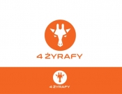 Projekt graficzny, nazwa firmy, tworzenie logo firm Logo - 4 Żyrafy - spedycja  - stone