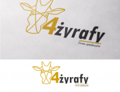Projekt graficzny, nazwa firmy, tworzenie logo firm Logo - 4 Żyrafy - spedycja  - Evilslimer