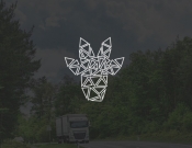 Projekt graficzny, nazwa firmy, tworzenie logo firm Logo - 4 Żyrafy - spedycja  - minimka92