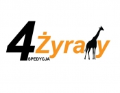 Projekt graficzny, nazwa firmy, tworzenie logo firm Logo - 4 Żyrafy - spedycja  - alienmar