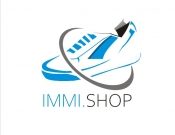 Projekt graficzny, nazwa firmy, tworzenie logo firm immi.shop  Logo dla hurtowni - Drawmen