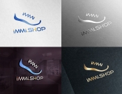 Projekt graficzny, nazwa firmy, tworzenie logo firm immi.shop  Logo dla hurtowni - Blanker