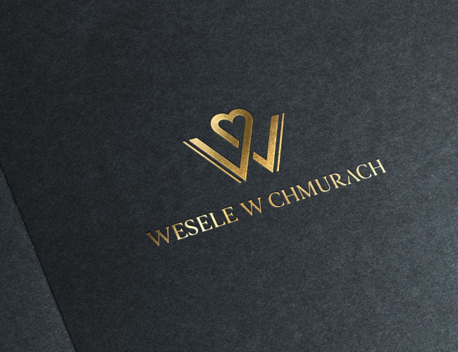 Projektowanie logo dla firm,  Logo sali weselnej/WESELE W CHMURACH, logo firm - KACPER_WEDDINGS