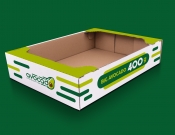Projekt graficzny, nazwa firmy, tworzenie logo firm Kartonowa skrzynka na Avocado - ALEART