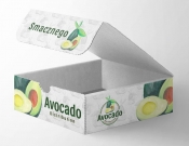 Projekt graficzny, nazwa firmy, tworzenie logo firm Kartonowa skrzynka na Avocado - ToJaLeclerc