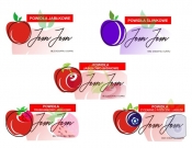 Projekt graficzny, nazwa firmy, tworzenie logo firm Logo+etykieta na powidła owocowe  - jaczyk