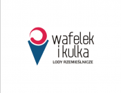 Projekt graficzny, nazwa firmy, tworzenie logo firm Logo lodziarni Wafelek i Kulka - wlodkazik