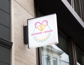 Projekt graficzny, nazwa firmy, tworzenie logo firm Logo lodziarni Wafelek i Kulka - Mixtura