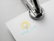 Projekt graficzny, nazwa firmy, tworzenie logo firm Logo lodziarni Wafelek i Kulka - myConcepT