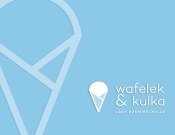 Projekt graficzny, nazwa firmy, tworzenie logo firm Logo lodziarni Wafelek i Kulka - mrtg