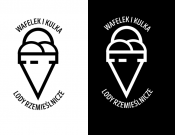 Projekt graficzny, nazwa firmy, tworzenie logo firm Logo lodziarni Wafelek i Kulka - viksia273