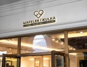 Projekt graficzny, nazwa firmy, tworzenie logo firm Logo lodziarni Wafelek i Kulka - feim