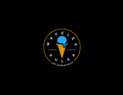 Projekt graficzny, nazwa firmy, tworzenie logo firm Logo lodziarni Wafelek i Kulka - sansey