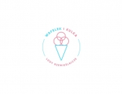Projekt graficzny, nazwa firmy, tworzenie logo firm Logo lodziarni Wafelek i Kulka - ManyWaysKr