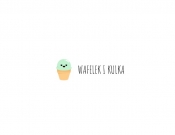 Projekt graficzny, nazwa firmy, tworzenie logo firm Logo lodziarni Wafelek i Kulka - JakubP