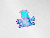 Projekt graficzny, nazwa firmy, tworzenie logo firm Logo lodziarni Wafelek i Kulka - Pershing