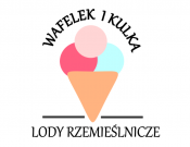 Projekt graficzny, nazwa firmy, tworzenie logo firm Logo lodziarni Wafelek i Kulka - Hali