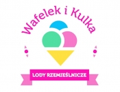 Projekt graficzny, nazwa firmy, tworzenie logo firm Logo lodziarni Wafelek i Kulka - Joanna_Z
