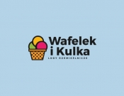Projekt graficzny, nazwa firmy, tworzenie logo firm Logo lodziarni Wafelek i Kulka - jaycobbb