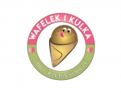 Projekt graficzny, nazwa firmy, tworzenie logo firm Logo lodziarni Wafelek i Kulka - ianpaul