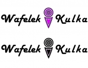 Projekt graficzny, nazwa firmy, tworzenie logo firm Logo lodziarni Wafelek i Kulka - zuzaar