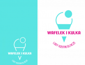Projekt graficzny, nazwa firmy, tworzenie logo firm Logo lodziarni Wafelek i Kulka - mgrafik