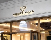 Projekt graficzny, nazwa firmy, tworzenie logo firm Logo lodziarni Wafelek i Kulka - feim