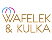 Projekt graficzny, nazwa firmy, tworzenie logo firm Logo lodziarni Wafelek i Kulka - maupa
