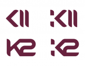 Projekt graficzny, nazwa firmy, tworzenie logo firm Logo do nazwy K2 - OGI00