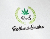 Projekt graficzny, nazwa firmy, tworzenie logo firm Logo firma Roll and Smoke - stone
