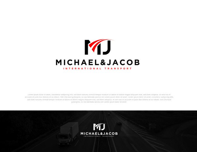Projektowanie logo dla firm,  Firma transportowa MICHAEL&JACOB , logo firm - Jakubkrasowski
