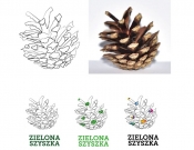Projekt graficzny, nazwa firmy, tworzenie logo firm Logo ZIELONA SZYSZKA - Smartakus