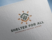 Projekt graficzny, nazwa firmy, tworzenie logo firm Shelter for all - stone