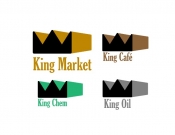 Projekt graficzny, nazwa firmy, tworzenie logo firm king market - Abadonna