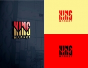 Projekt graficzny, nazwa firmy, tworzenie logo firm king market - noon