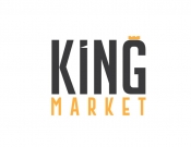 Projekt graficzny, nazwa firmy, tworzenie logo firm king market - 7thDesigners
