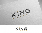 Projekt graficzny, nazwa firmy, tworzenie logo firm king market - DarvinArt