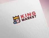 Projekt graficzny, nazwa firmy, tworzenie logo firm king market - maupa
