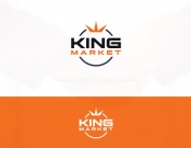 Projekt graficzny, nazwa firmy, tworzenie logo firm king market - myConcepT
