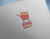 Projekt graficzny, nazwa firmy, tworzenie logo firm king market - macko510