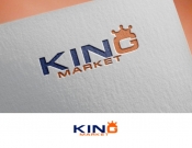 Projekt graficzny, nazwa firmy, tworzenie logo firm king market - bakalland