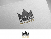 Projekt graficzny, nazwa firmy, tworzenie logo firm king market - DarvinArt