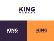 Projekt graficzny, nazwa firmy, tworzenie logo firm king market - JEDNOSTKA  KREATYWNA