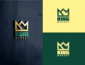 Projekt graficzny, nazwa firmy, tworzenie logo firm king market - noon
