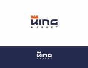Projekt graficzny, nazwa firmy, tworzenie logo firm king market - magfactory