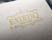 Projekt graficzny, nazwa firmy, tworzenie logo firm ESTETIQ-salon urody - JEDNOSTKA  KREATYWNA