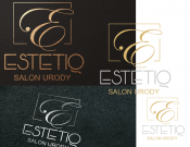 Projekt graficzny, nazwa firmy, tworzenie logo firm ESTETIQ-salon urody - jaczyk