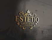 Projekt graficzny, nazwa firmy, tworzenie logo firm ESTETIQ-salon urody - JEDNOSTKA  KREATYWNA