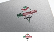 Projekt graficzny, nazwa firmy, tworzenie logo firm Logo dla włoskiej pizzeri Unomomento - stone