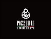 Projekt graficzny, nazwa firmy, tworzenie logo firm Logo dla włoskiej pizzeri Unomomento - noon